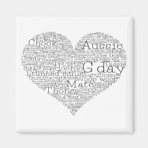 Íman Coração das gírias australianas