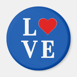 Íman Coração de AMOR Azul Marinho
