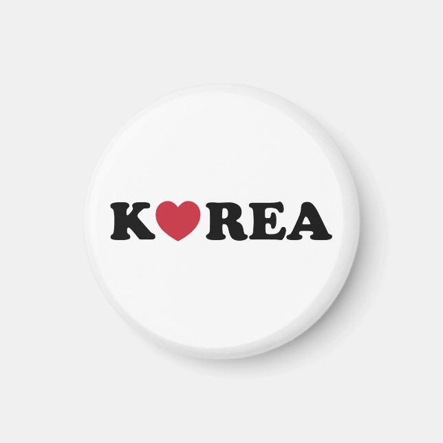Íman Coração de Amor da Coreia (Frente)