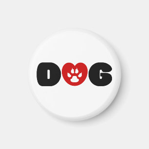 Íman Coração de Amor de Cão