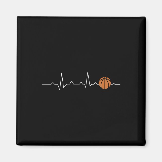 Íman Coração de Basquete 1 (Frente)