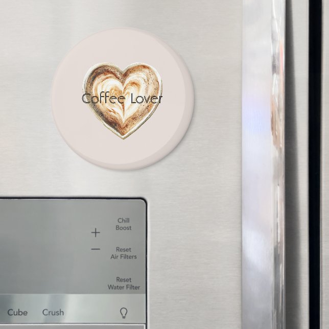 Íman Coração de Café com Creme   (In Situ (Fridge))