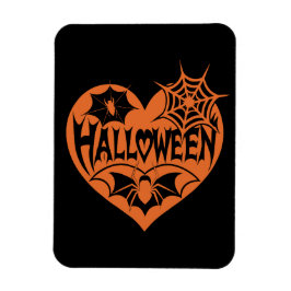 Íman Coração de Halloween, Coração em Forma de Laranja,