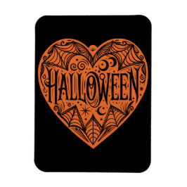 Íman Coração de Halloween, Coração em Forma de Laranja,