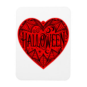 Íman Coração de Halloween, Coração Vermelho, Feriado