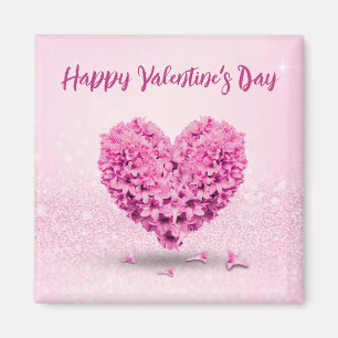 Íman Coração de Hyacinth Rosa feliz dia de os namorados