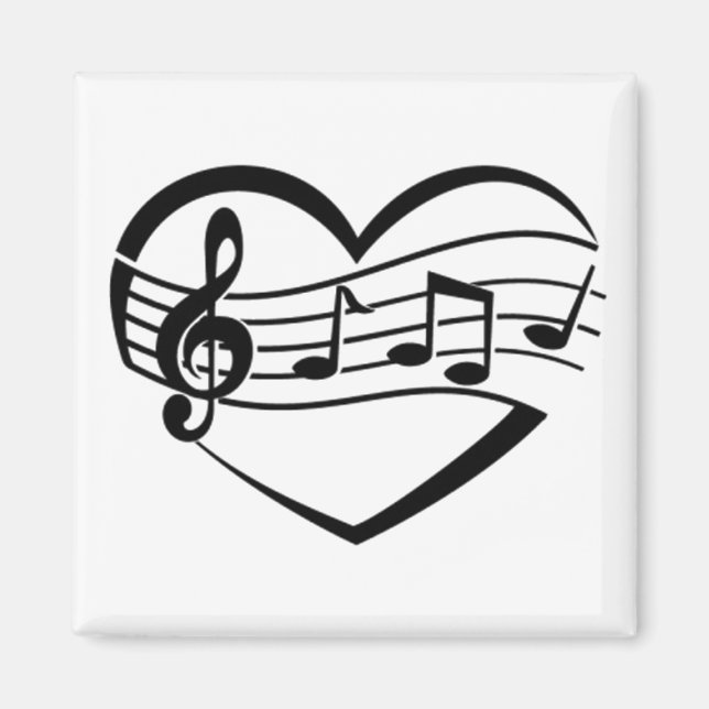 Íman Coração de música (Frente)
