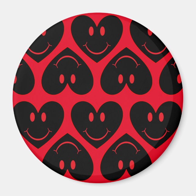 Íman Coração de Rosto Feliz (Frente)