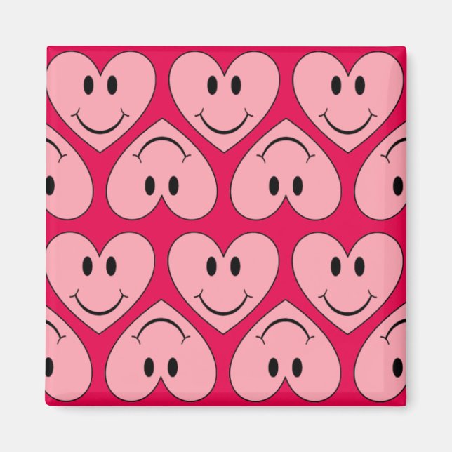 Íman Coração de Rosto Feliz (Frente)