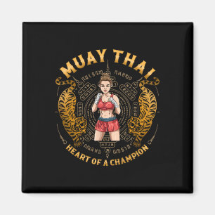 Íman Coração de um Campeão - Kickboxing e Muay Thai Fem