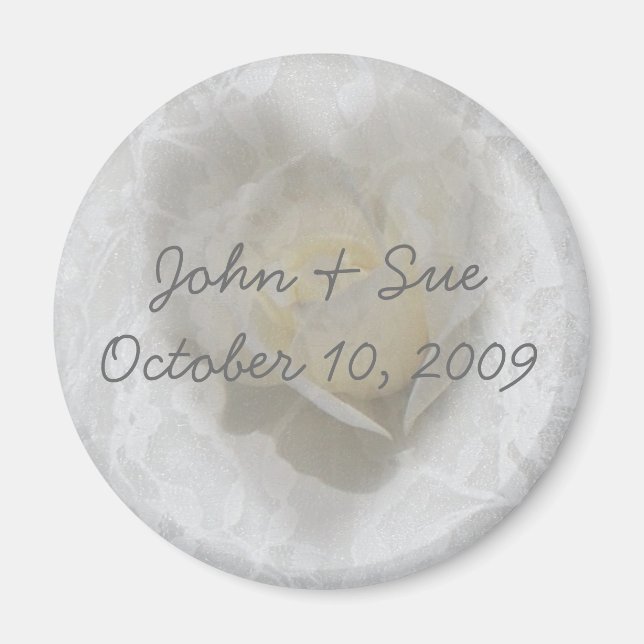 Íman Coração de um Rosa (Frente)