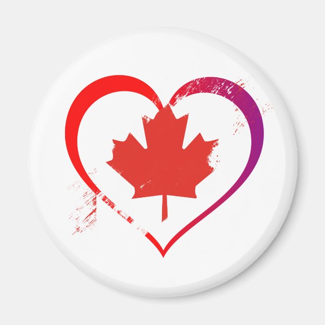 Íman Coração do Canadá (Frente)
