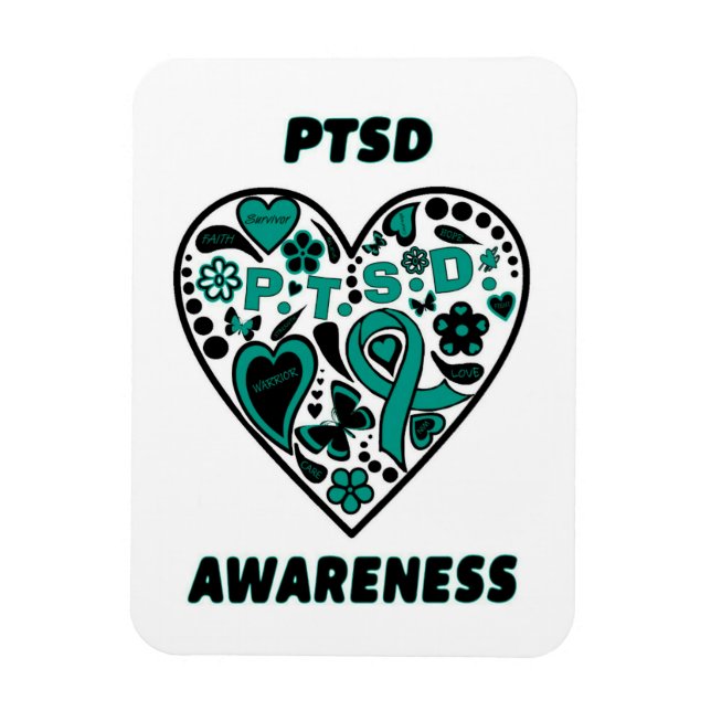 Íman Coração do grafite...PTSD (Vertical)