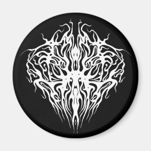 Íman Coração do Namorados da Tatuagem Tribal - Branco