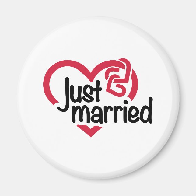 Íman coração do recem casados (Frente)