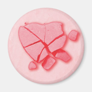 Íman Coração Doces Esmagado