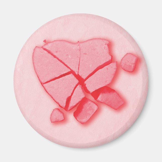 Íman Coração Doces Esmagado (Frente)