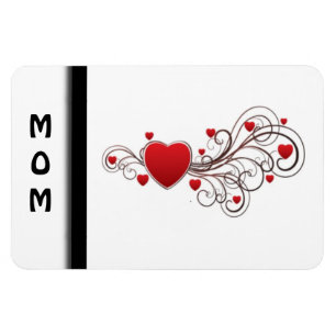 Íman Coração enrolado