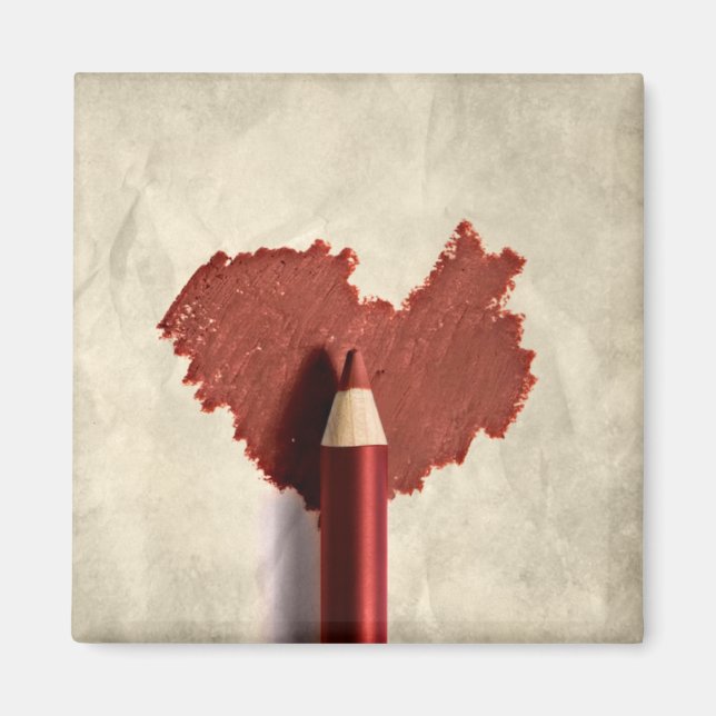 Íman Coração Escrevado (Frente)