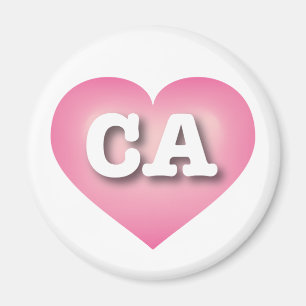 Íman Coração Fade Cor-de-Rosa da Califórnia - Grande