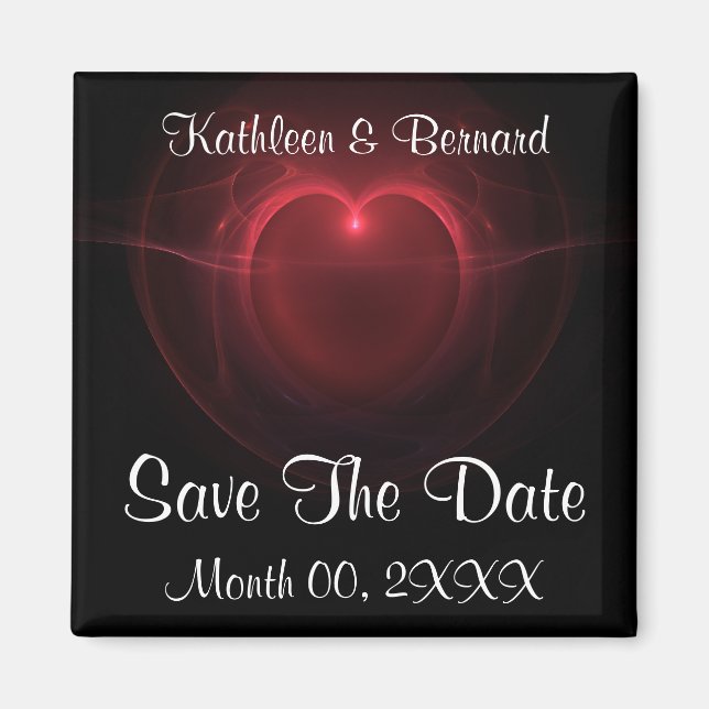 Íman Coração iluminado (Frente)