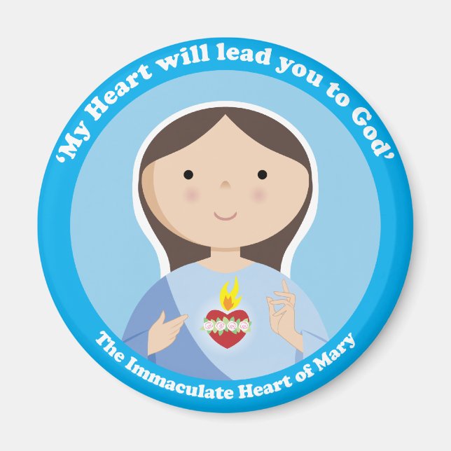 Íman Coração Imaculado de Maria (Frente)