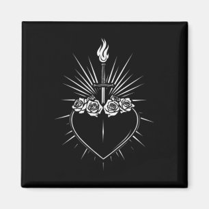 Íman Coração Imaculado De Mary Homens Virgem Católica