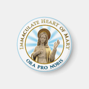 Íman Coração Imaculado de Mary Ora Pro Nobis