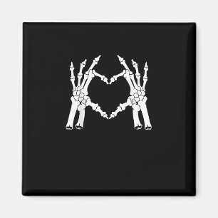 Íman Coração - Mão do Esqueleto Halloween