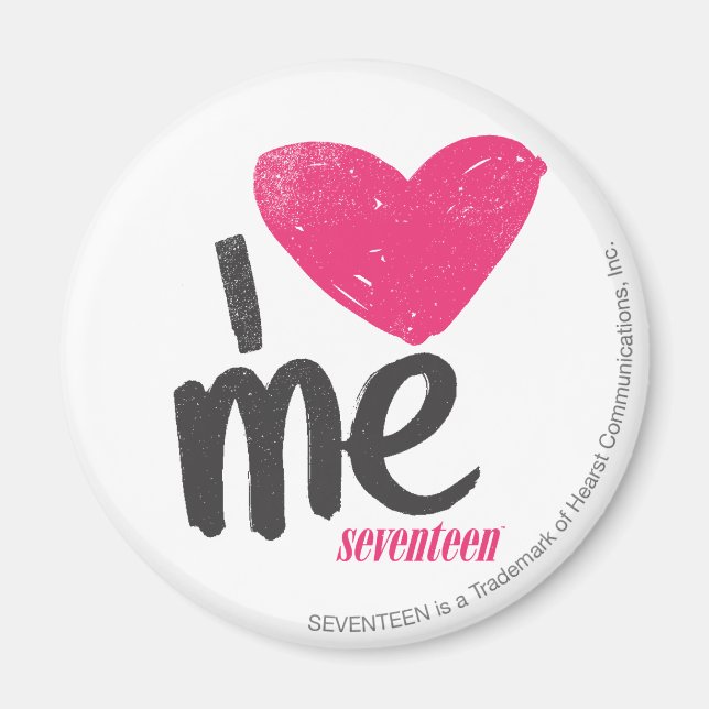 Íman Coração-me Magenta (Frente)