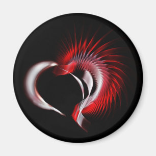 Íman Coração Metálico