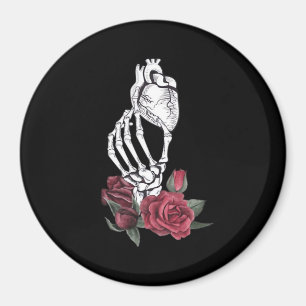 Íman Coração O Esqueleto Clássico da Mão