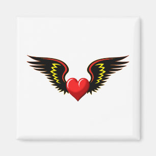 Íman Coração ondulado