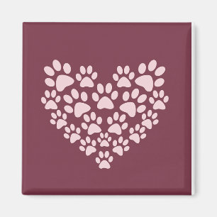 Íman Coração Pawprint
