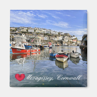 Íman Coração Personalizado Mevagissey Peixe Desembarque