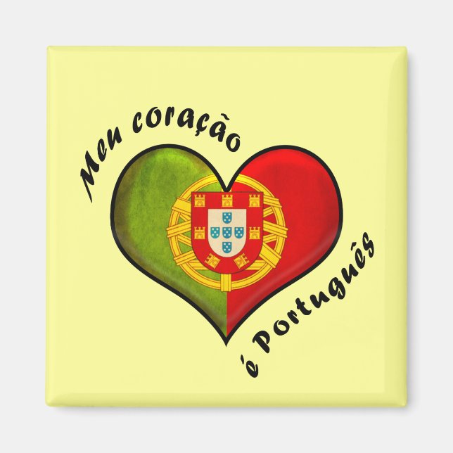 Íman coração português (Frente)