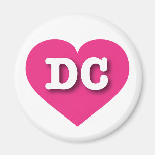 Íman Coração Rosa Quente DC - Grande Amor