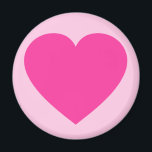 Íman Coração Rosa Simples<br><div class="desc">Coração Rosa Simples</div>