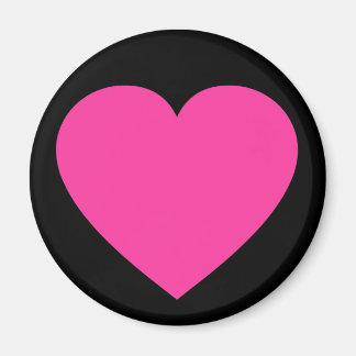 Íman Coração Rosa Simples