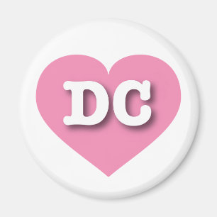 Íman Coração Rosa Sólido DC - Grande Amor
