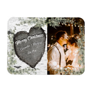 Íman Coração Rústico de Madeira Latido Eucalyptus Green