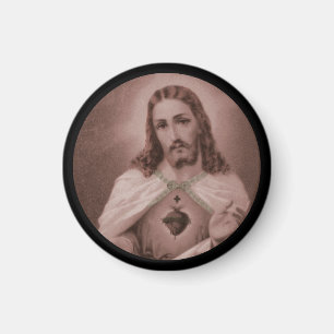 Íman Coração sagrado com cruz