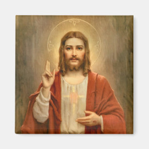 Íman Coração Sagrado com Halo