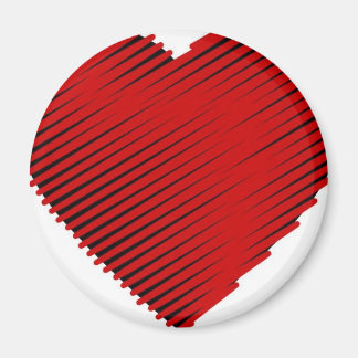 Íman Coração Vermelho