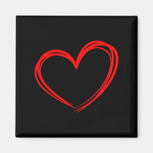 Íman Coração Vermelho Amor Legal Coração Gráfico Dia do
