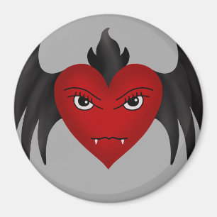 Íman Coração voado gótico bonito do vampiro