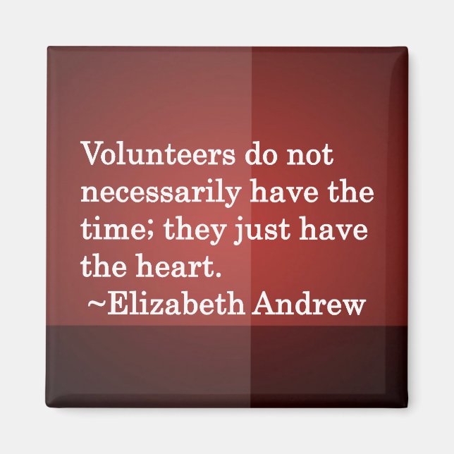 Íman Coração Voluntário (Frente)