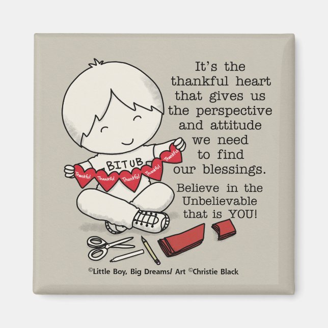 Íman Corações Agradecidos (Frente)