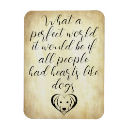 Íman Corações Bonitos Como Cães Um Mundo Perfeito