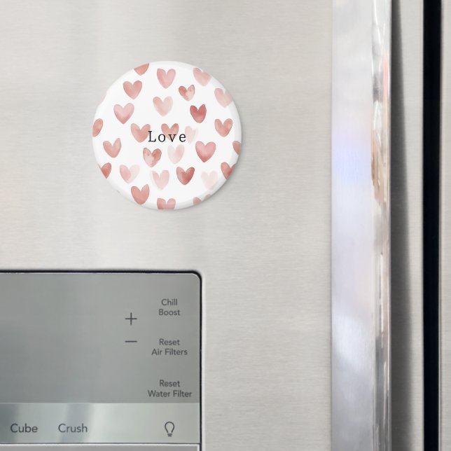 Íman Corações Brancos Rosa Amor (In Situ (Fridge))